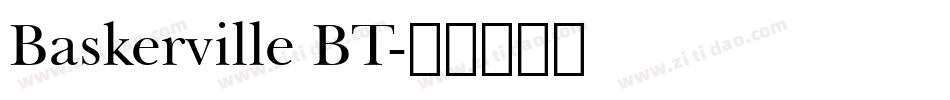 Baskerville BT字体转换